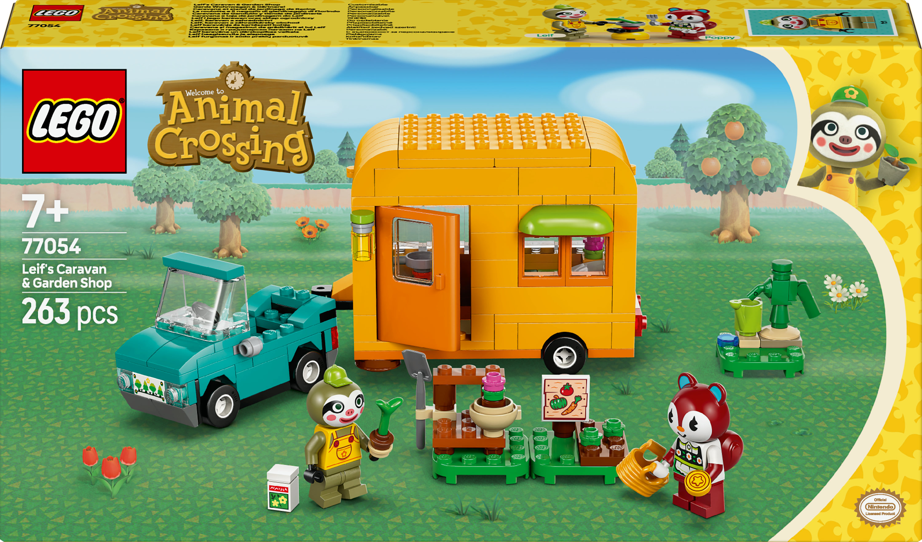 LEGO Animal Crossing 77054 Leifs Caravan en Tuinwinkel