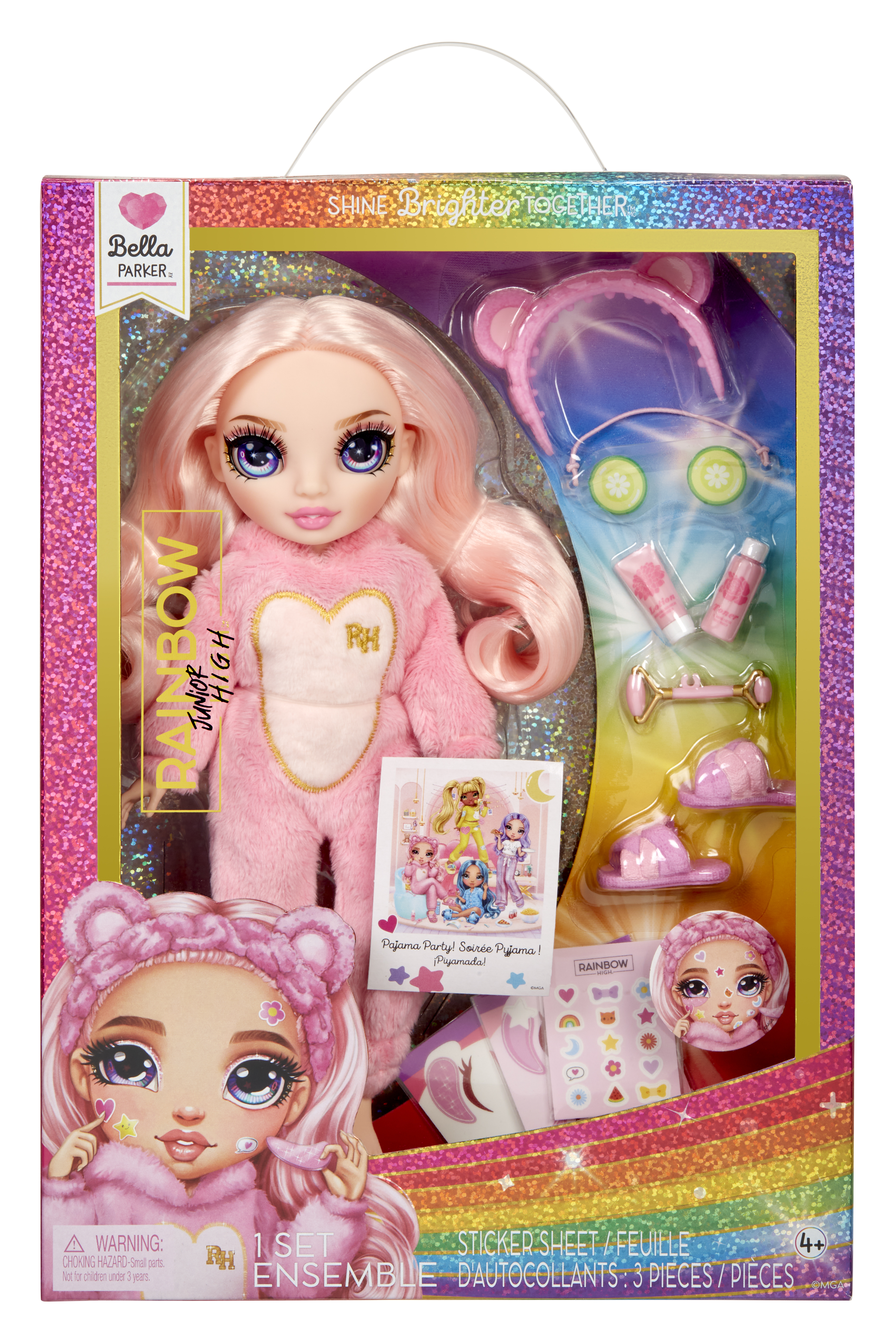 Rainbow High Junior High PJ Party Fashion Doll, Bella