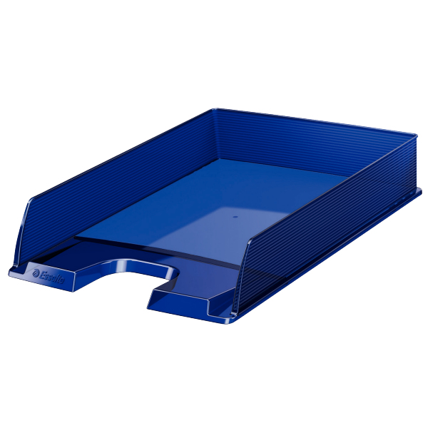 Esselte Brievenbak Europost Transparant Donkerblauw - A4 - 254x61x350 mm