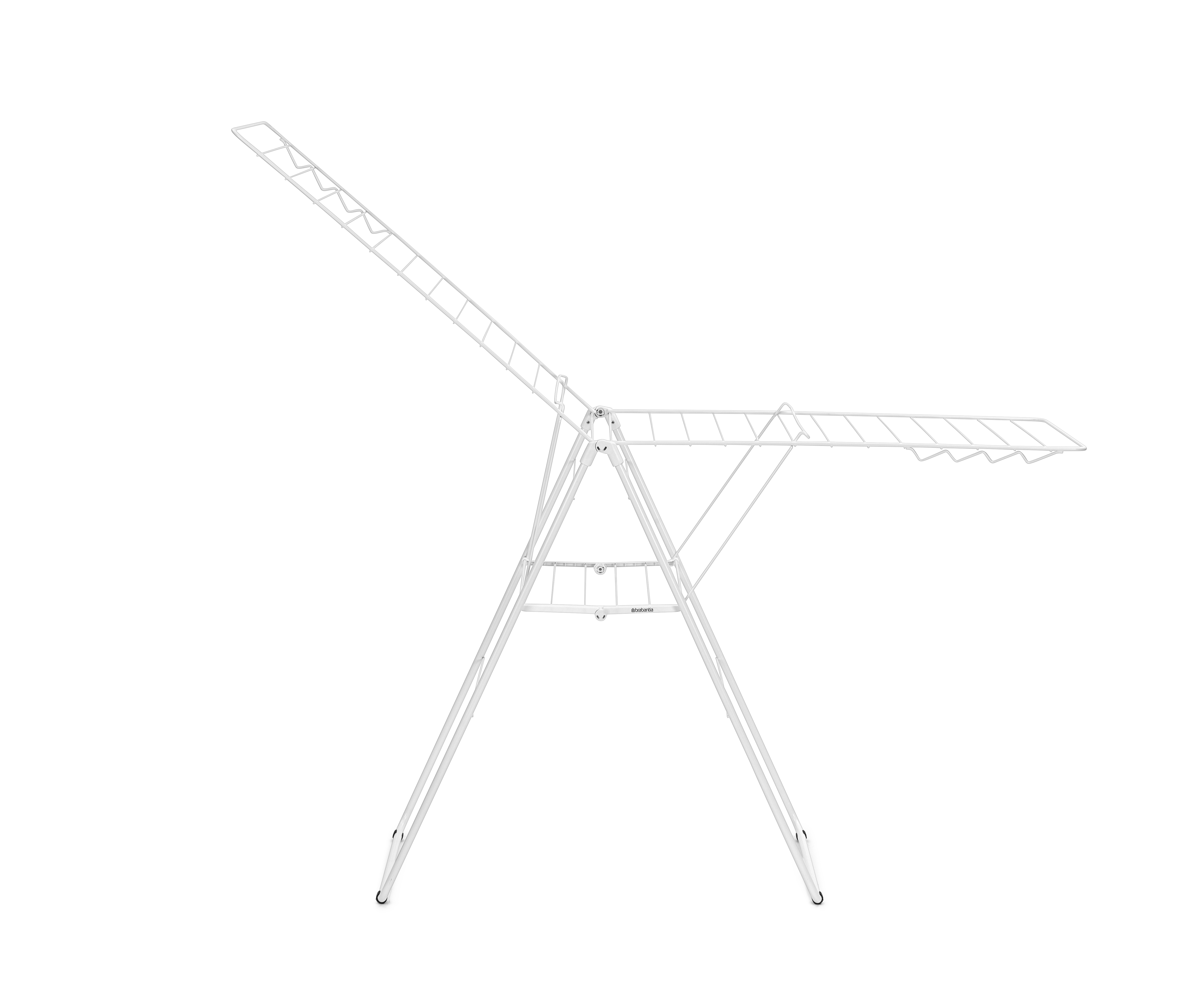 Brabantia Droogrek HangOn 25m Wit - met Wasknijpertasje Compact Grey
