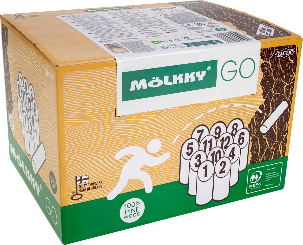 Tactic Kegelspel Molkky 13-delig