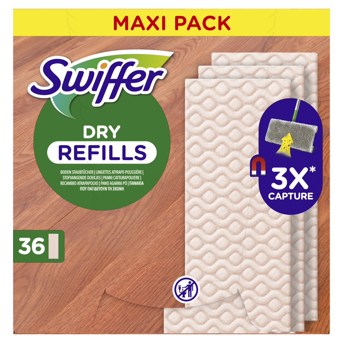 Swiffer Vloerwisser Vervangdoekjes 36 stuks - Hout & Parket