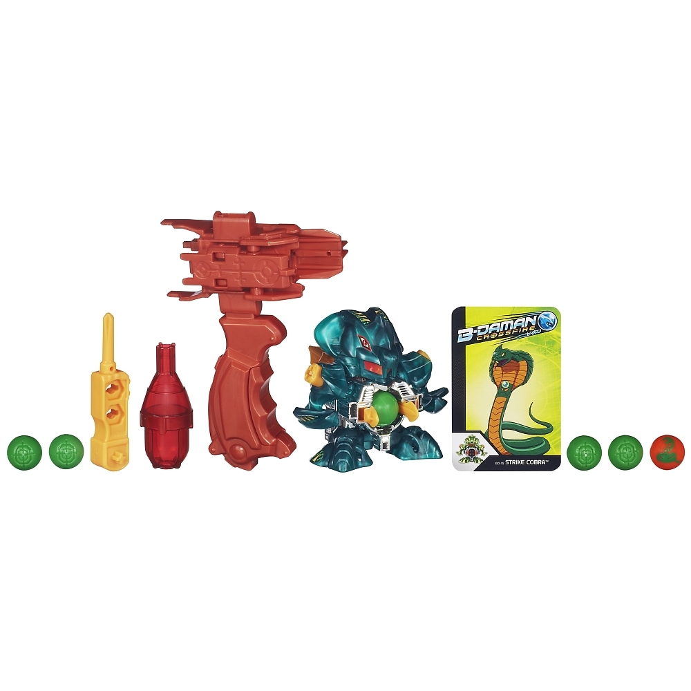 B-Daman Crossfire Deluxe Figuur + 6 Knikkers - assorti - prijs per stuk