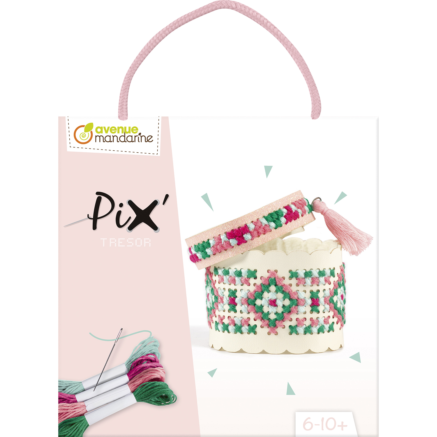 Avenue Mandarine Borduurset Pix Tresor Rose - 6-10 jaar