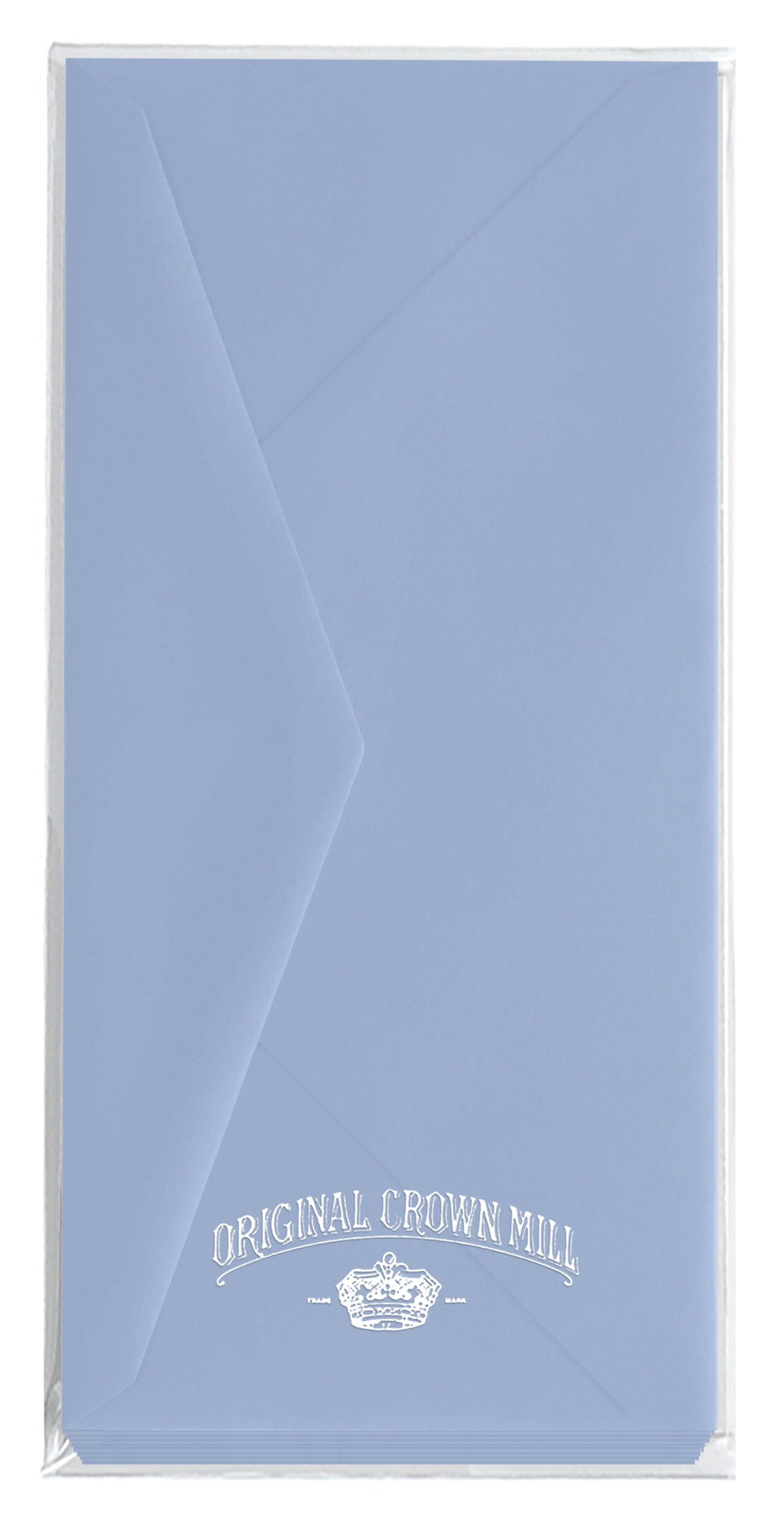 Original Crown Mill Cello Enveloppen DL 10 stuks - 120 g - Velijn Azuurblauw