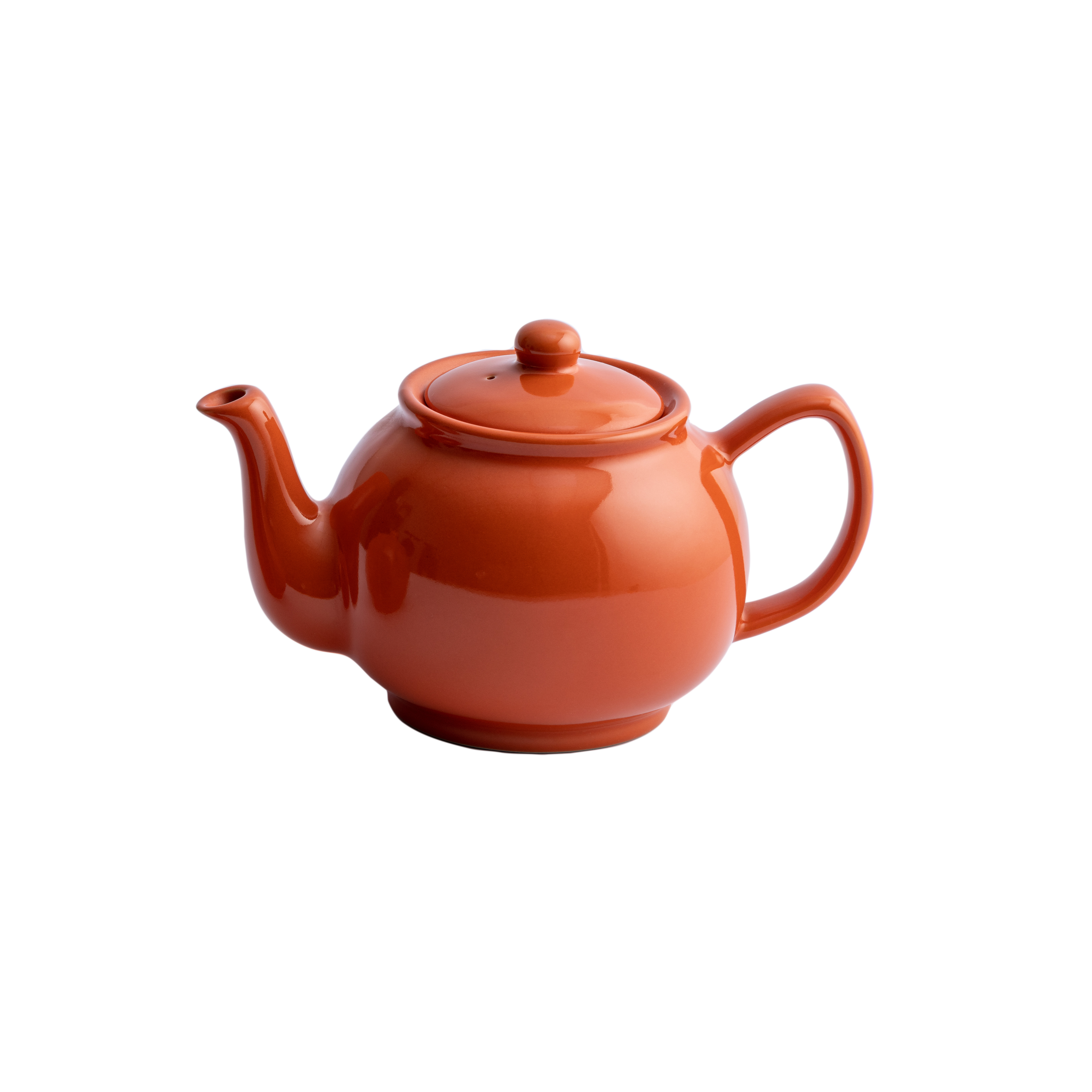 Price&Kensington Theepot Oranje 1.1l voor 6 Kopjes - Aardewerk - 22.5x12x14 cm - Glanzend