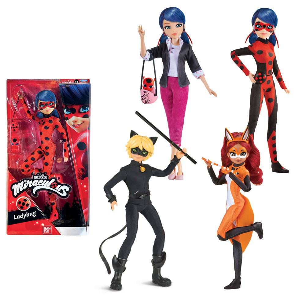 Miraculous, de Avonturen van Ladybug Pop 26 cm - assorti - prijs per stuk