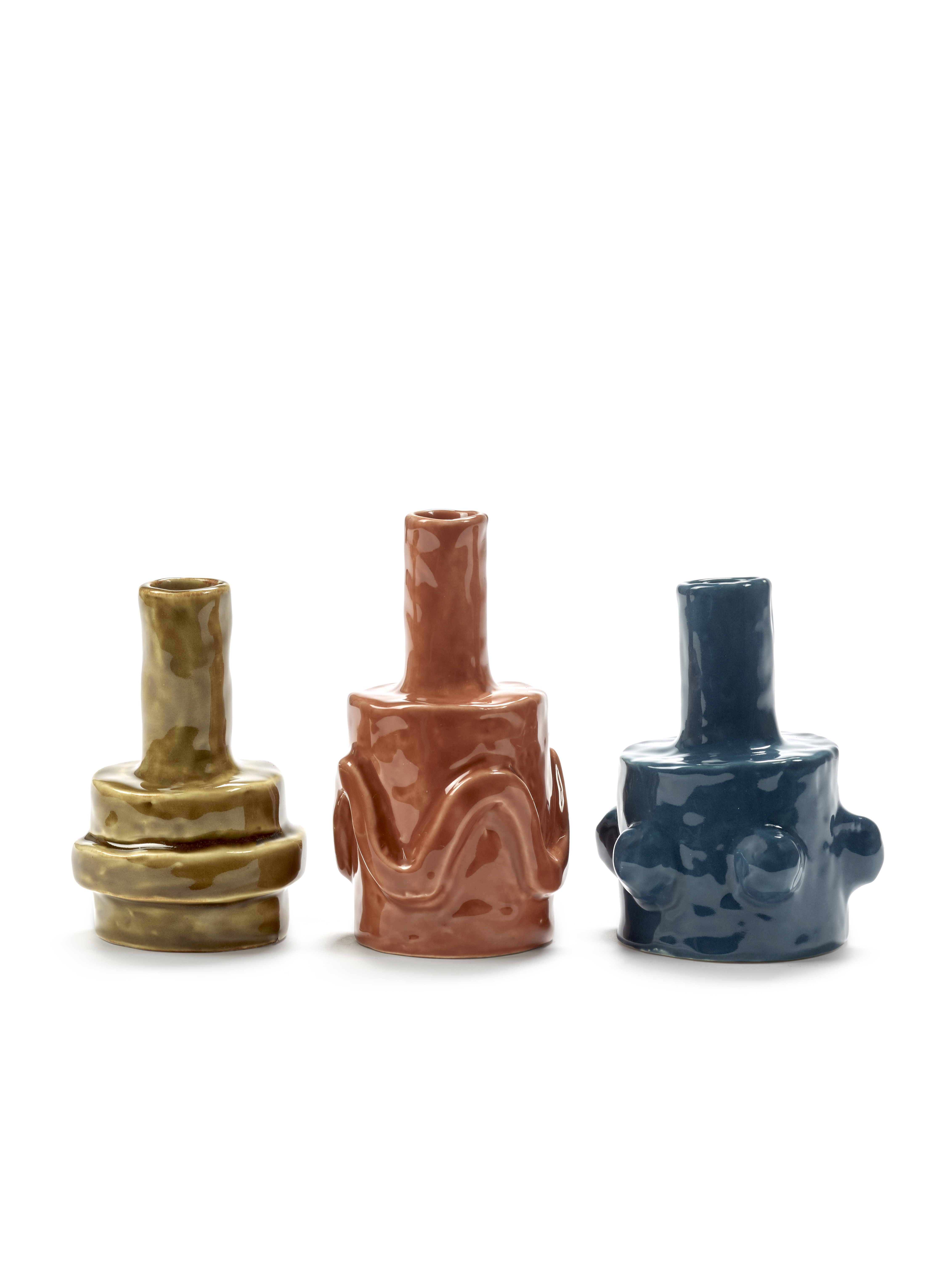 Serax Vaas Molly Mix 03 set 3 stuks - 7.5x6x10 cm - by Marie Michielssen