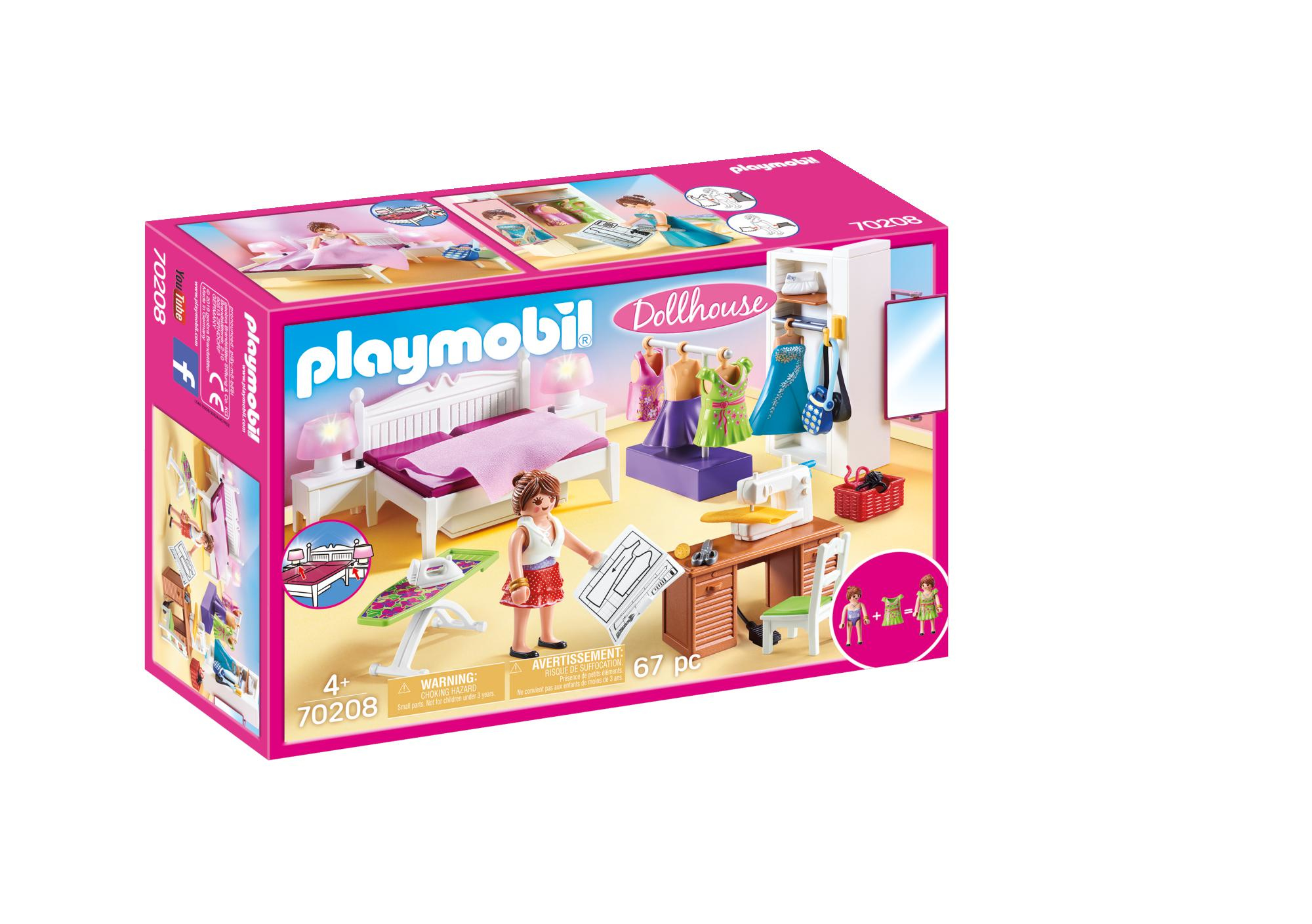 Playmobil Dollhouse 70208 Slaapkamer met Mode Ontwerphoek