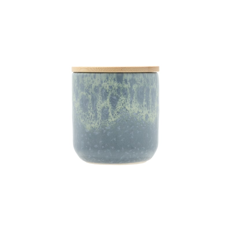 Villa Collection Geurkaars Iris Blue 7x7.5 cm - Herbal Deo - 30 Branduren