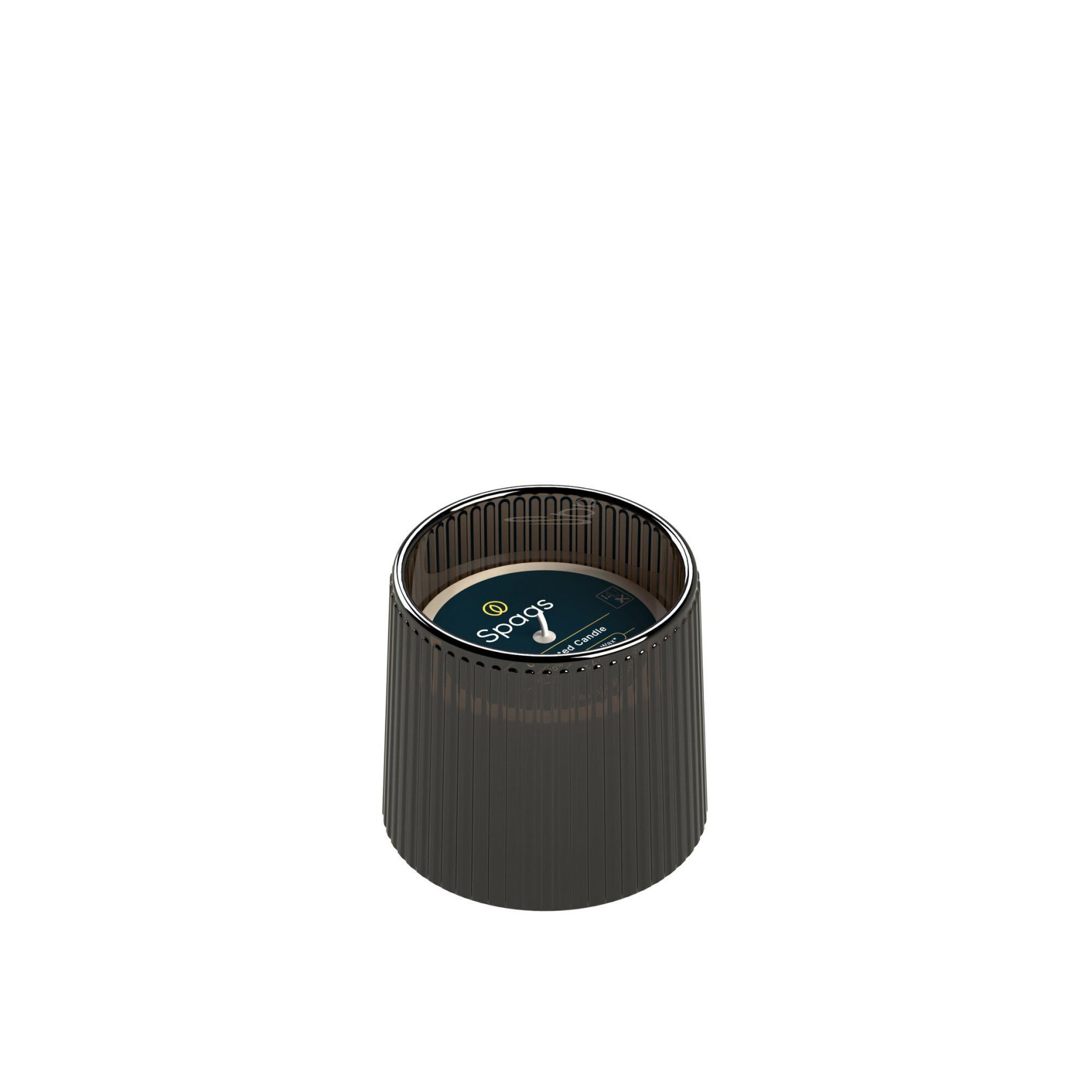 Spaas Kaars Festive Pop Velour Brown 7.7x7 cm - Glas - 27 Branduren - Geurloos