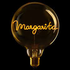 MITB Gloeilamp Margarita G125 - E27 - 2W - Geel - Staand