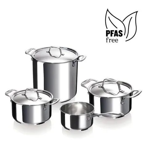 Beka Kookpottenset Chef 4-delig - RVS 18/10 - alle Vuren