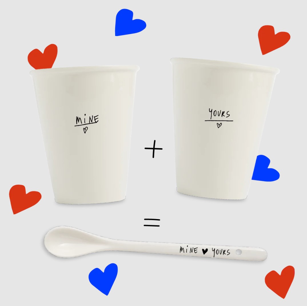 Helen B Beker Mine x Yours - set van 2