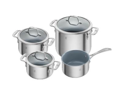 Demeyere Kookpottenset Spirit 4-Delig Keramisch - 2x18cm/20cm/24cm - Rvs