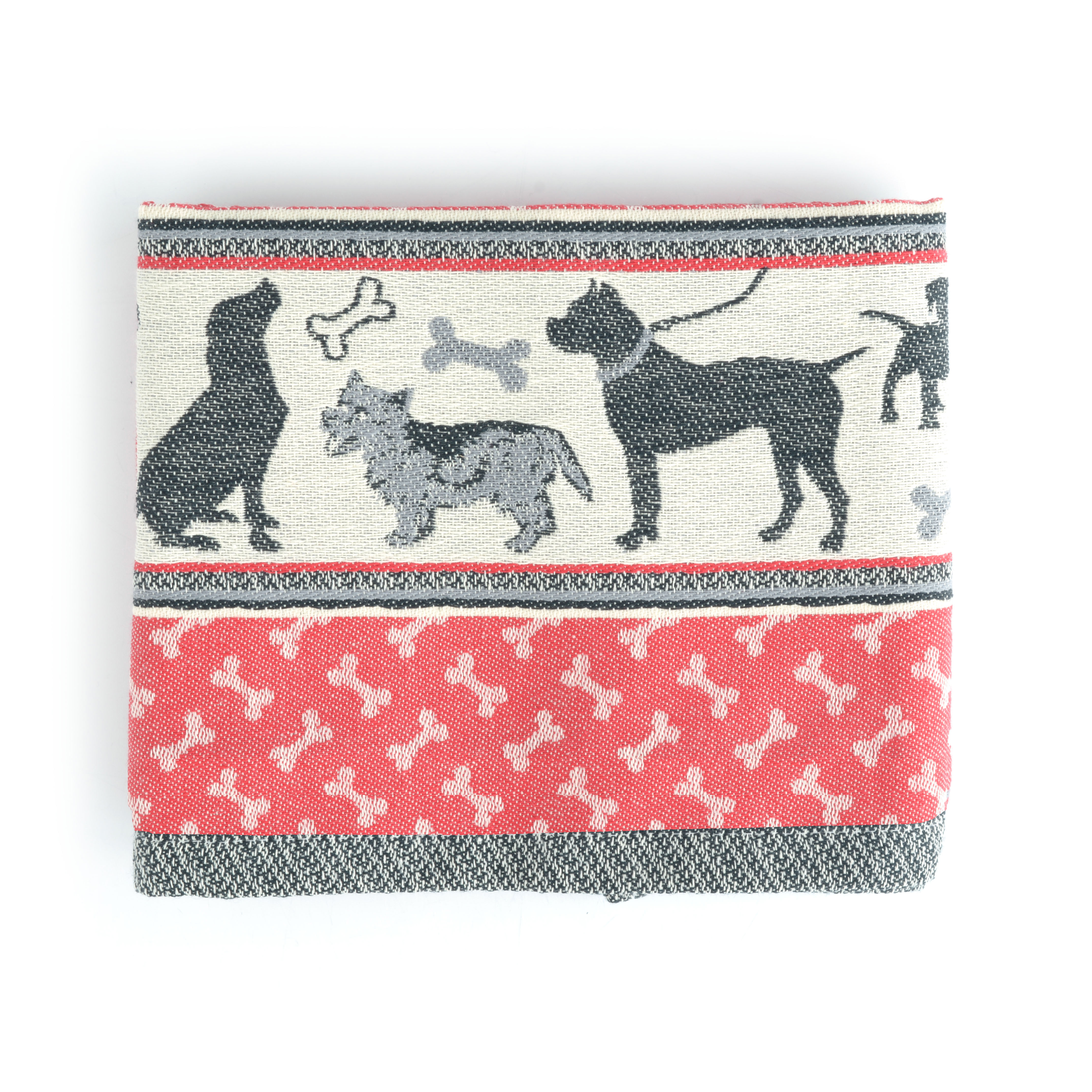Bunzlau Castle Keukenhanddoek Dog 53x60 cm - Rood