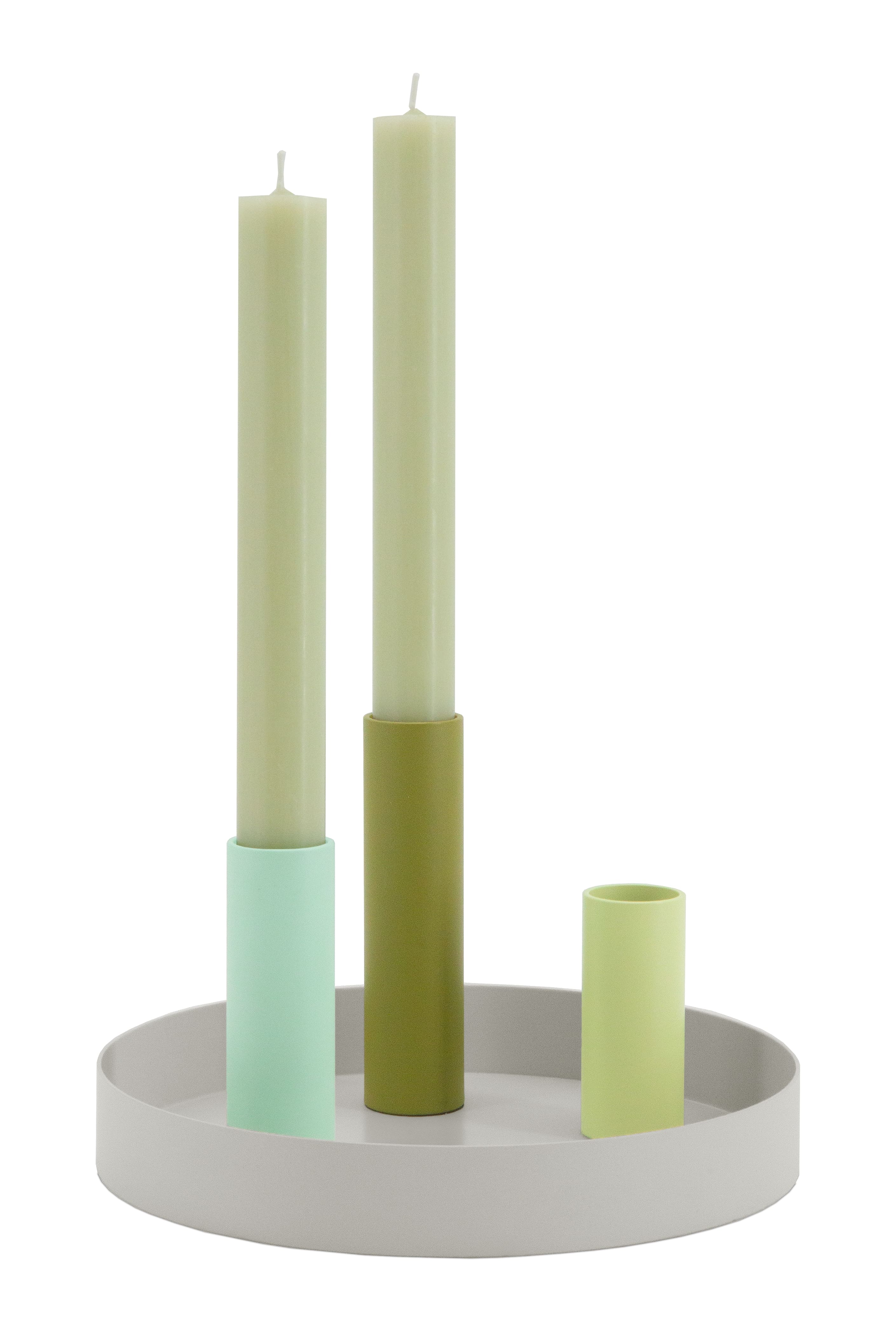 Remember Kaarsenhouder Luna Mini 4-delig - Magnetisch - Tray 17x2.5 cm met 3 Houders 2.3cm