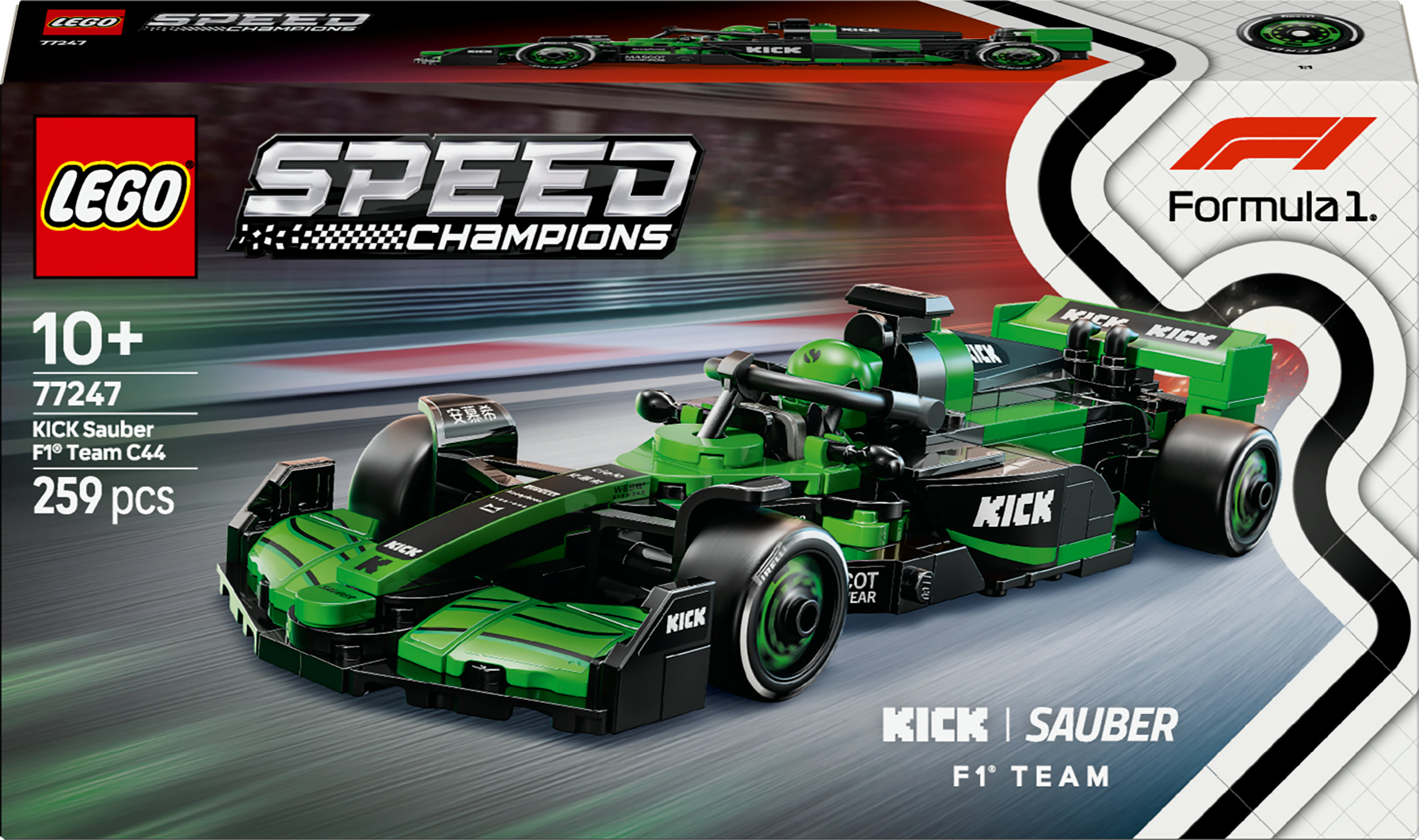LEGO Speed Champions 77247 KIck Sauber F1 Team C44 Racewagen