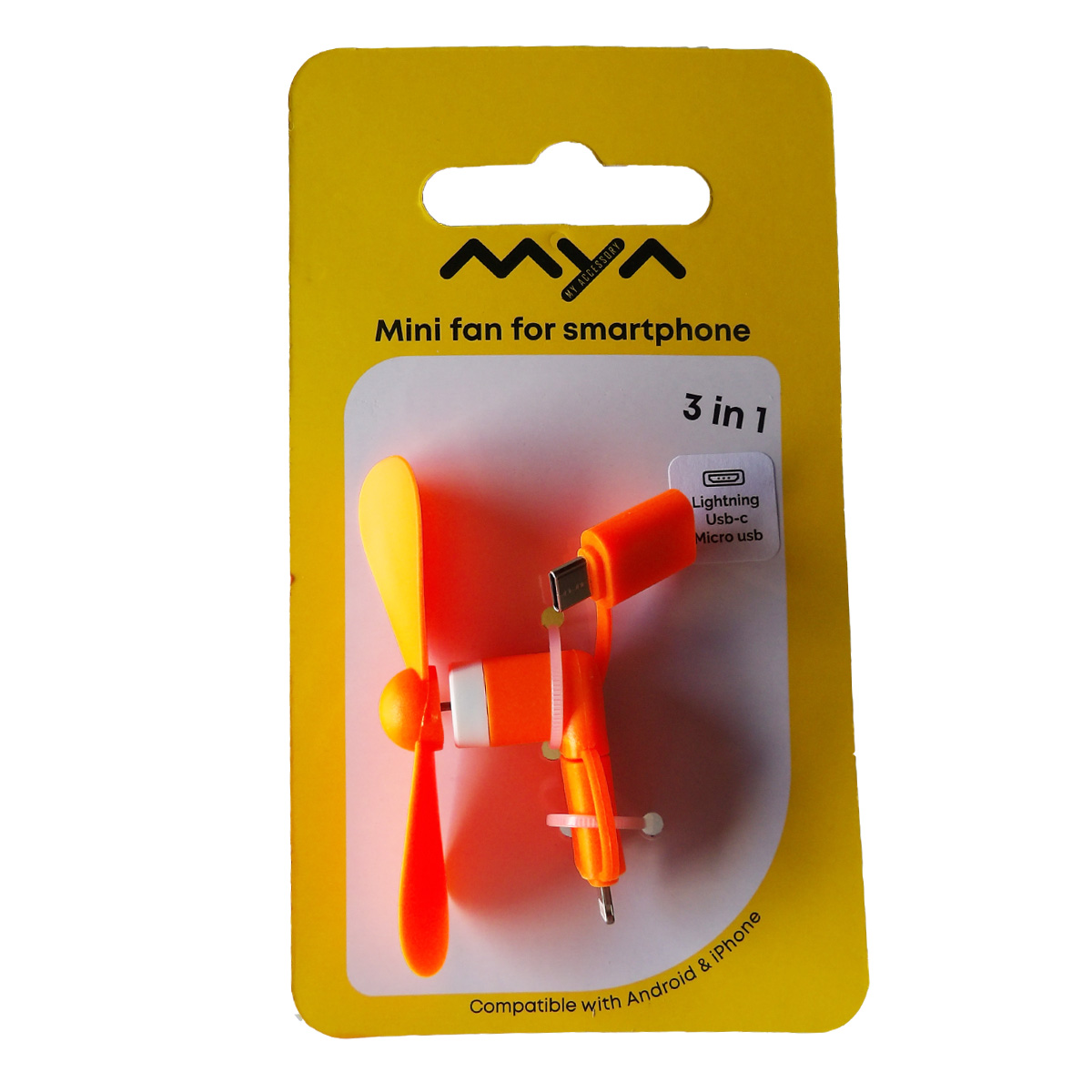 Smartphone Ventilator USB Oranje