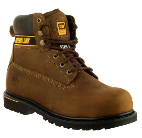Caterpillar Werkschoen Heren Holton S3ST Hoog - Dark Brown - maat 44