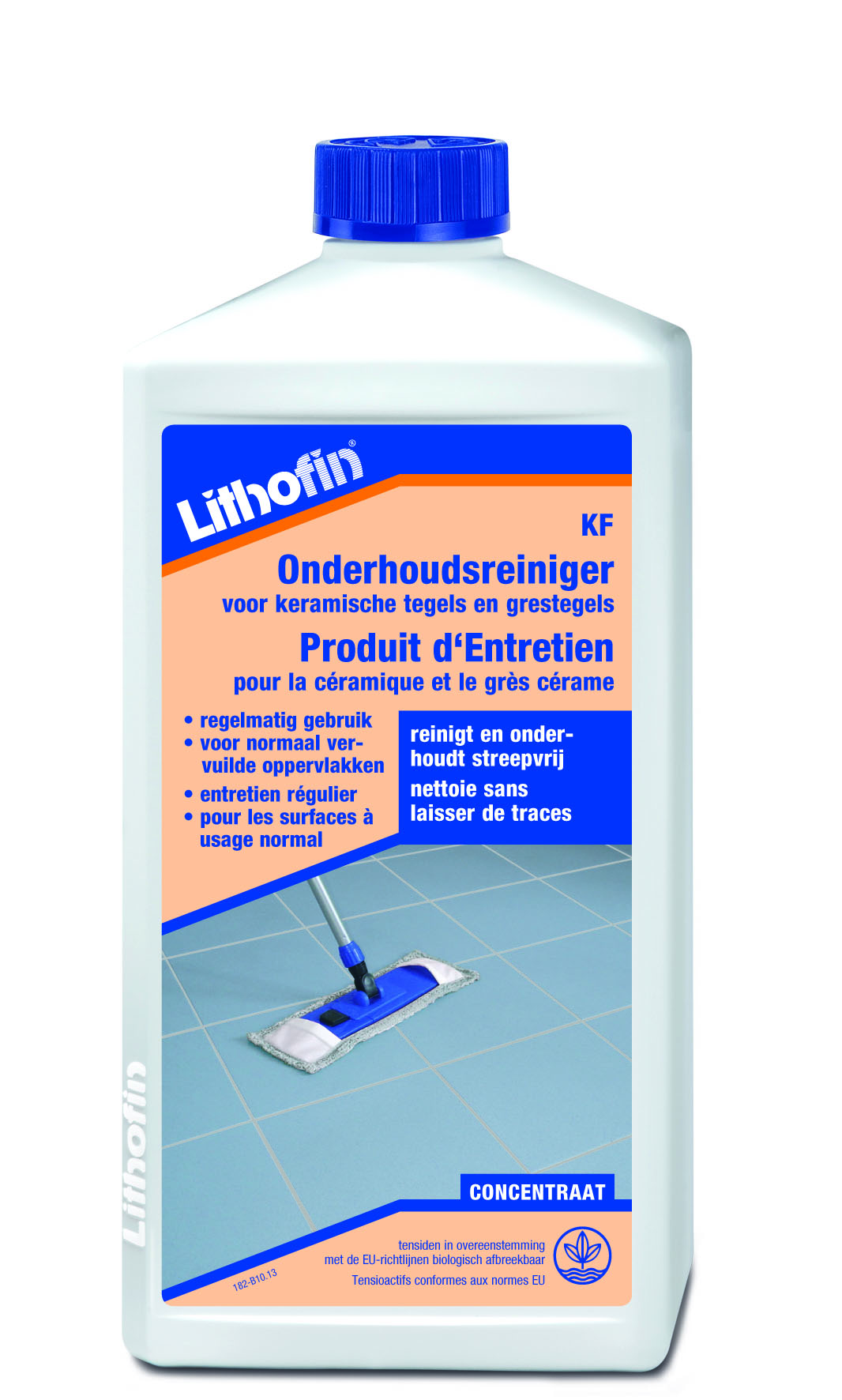Lithofin KF Onderhoudsreiniger dagelijks Onderhoud keramische Vloeren  1 l