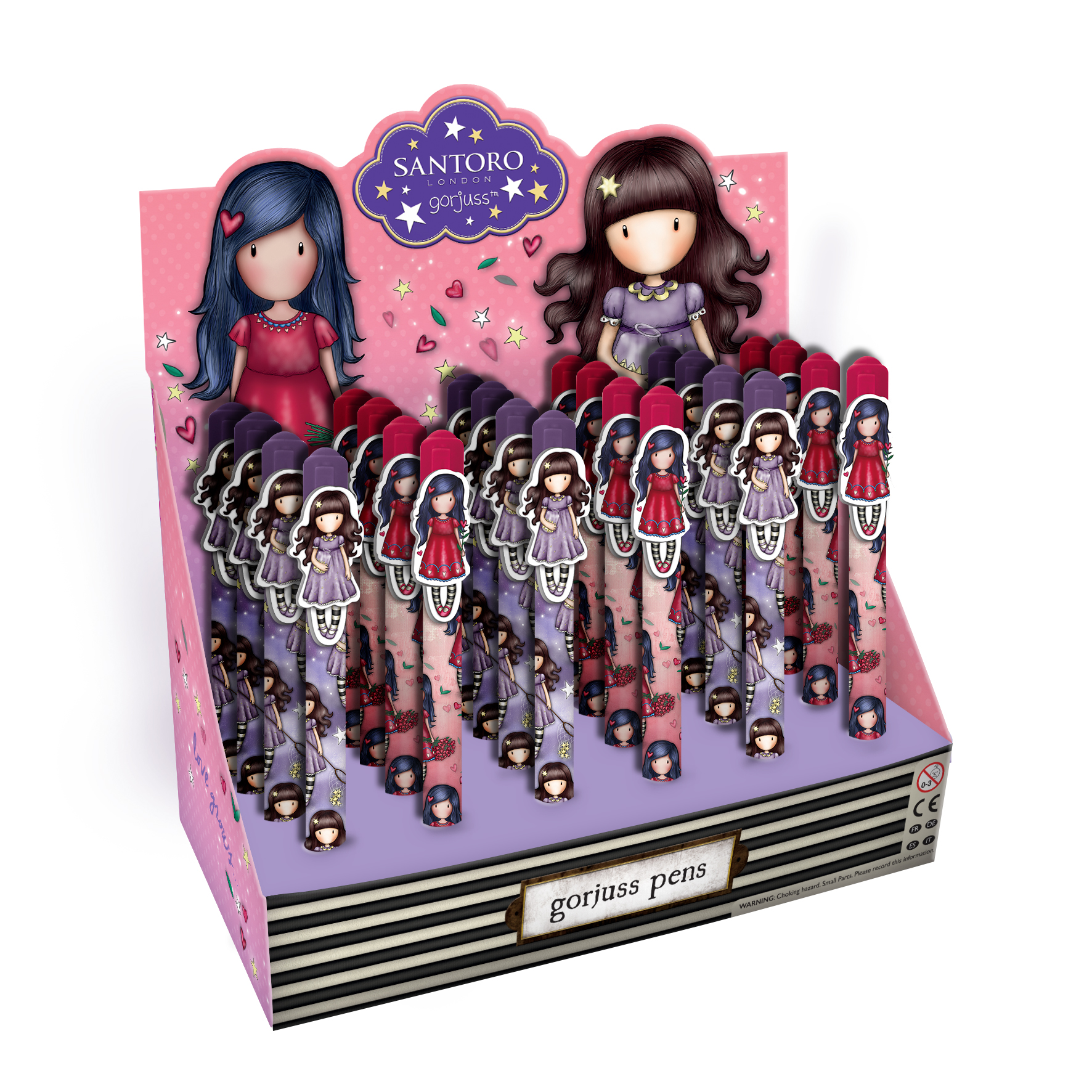Gorjuss Dancing Pen Sparkle & Bloom assorti - Prijs per Stuk