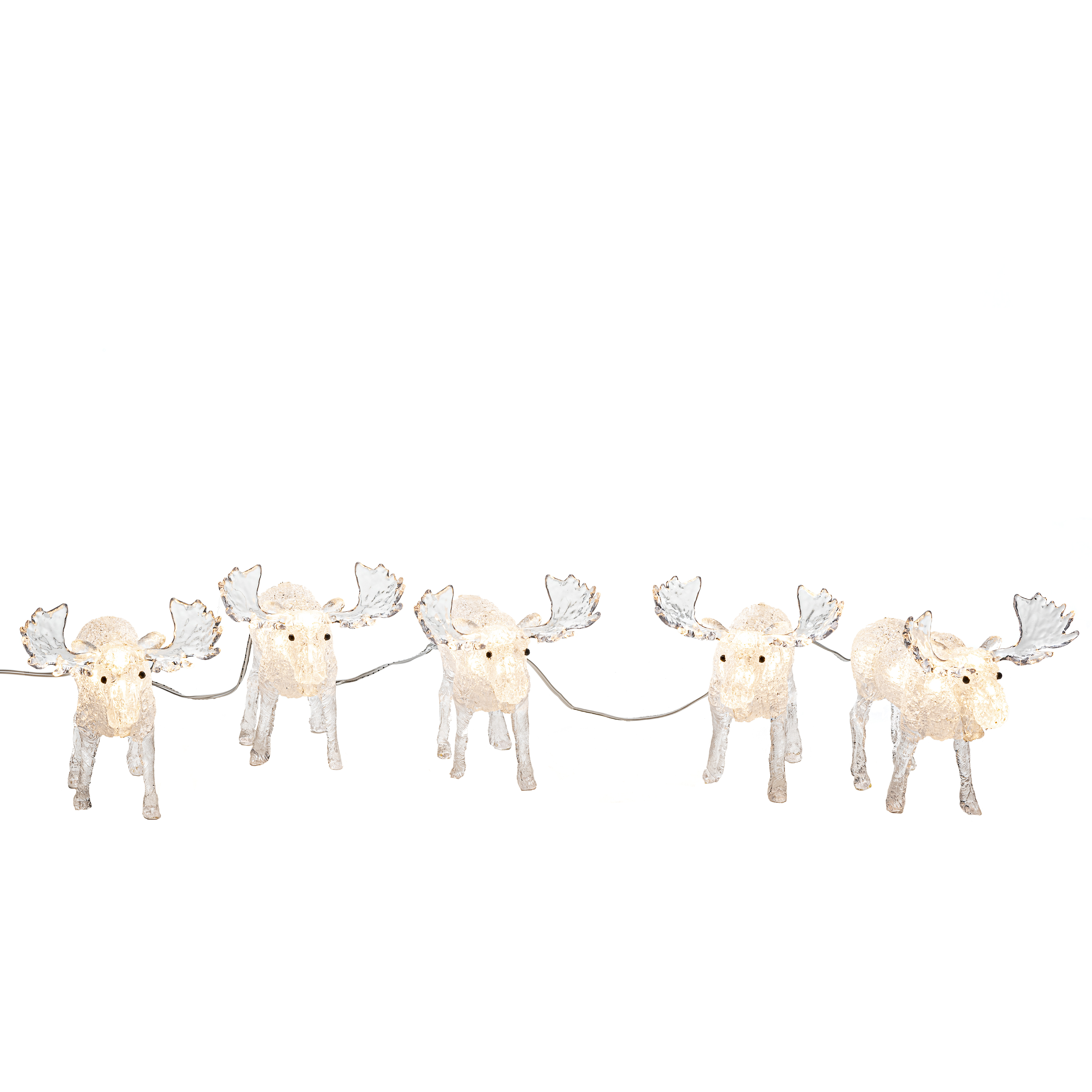 Konstsmide LED Eland set 5 stuks - Outdoor - 40 leds - Warm Wit - Acryl - 24V