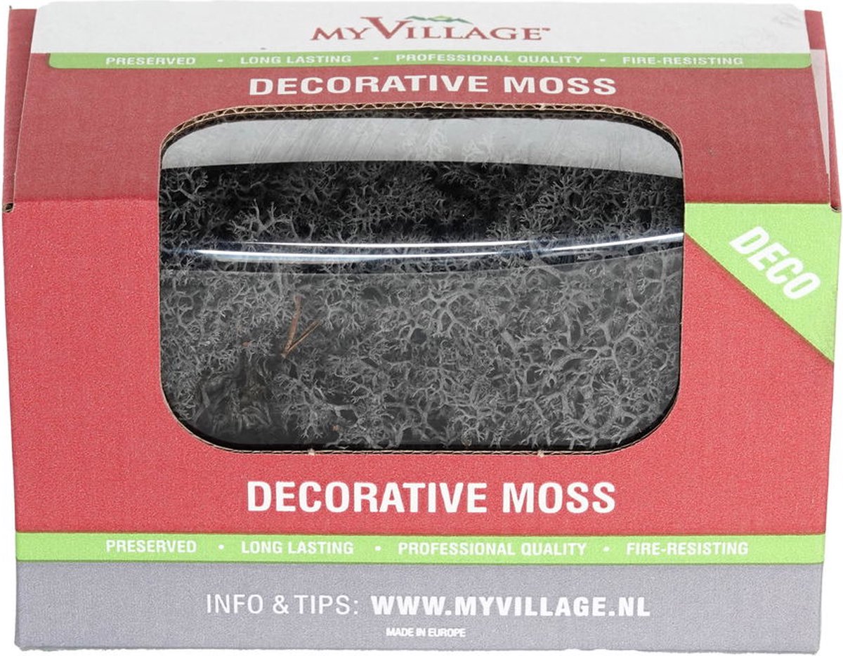 My Village Rendiermos Donkergrijs 50g