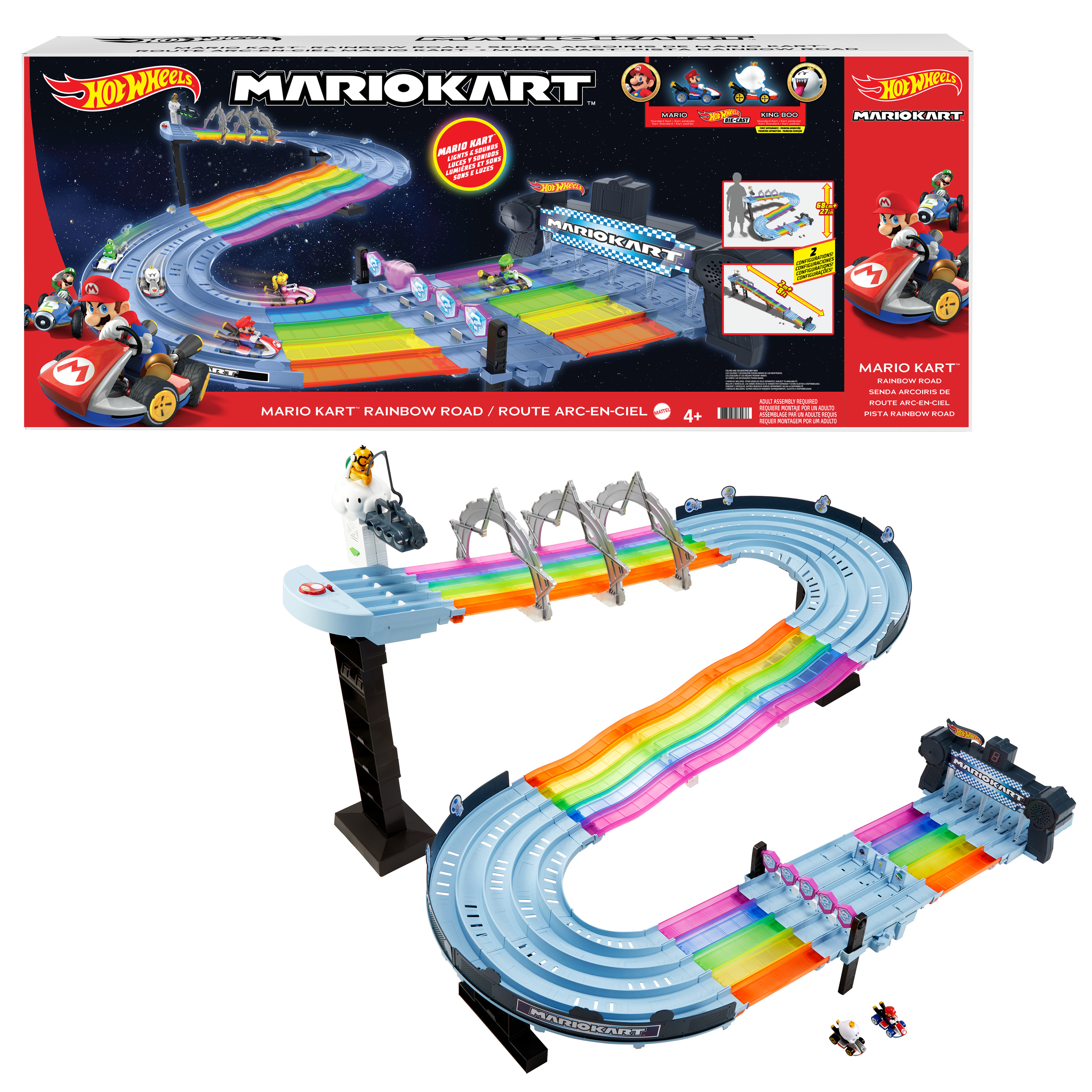 Hot Wheels Mario Kart Regenboogweg Baanset
