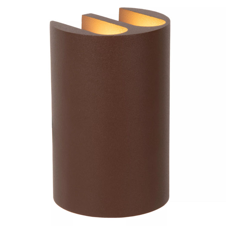 Lucide York Wandspot Buiten Roestbruin 4x 1.4W 2700K IP54 Essential