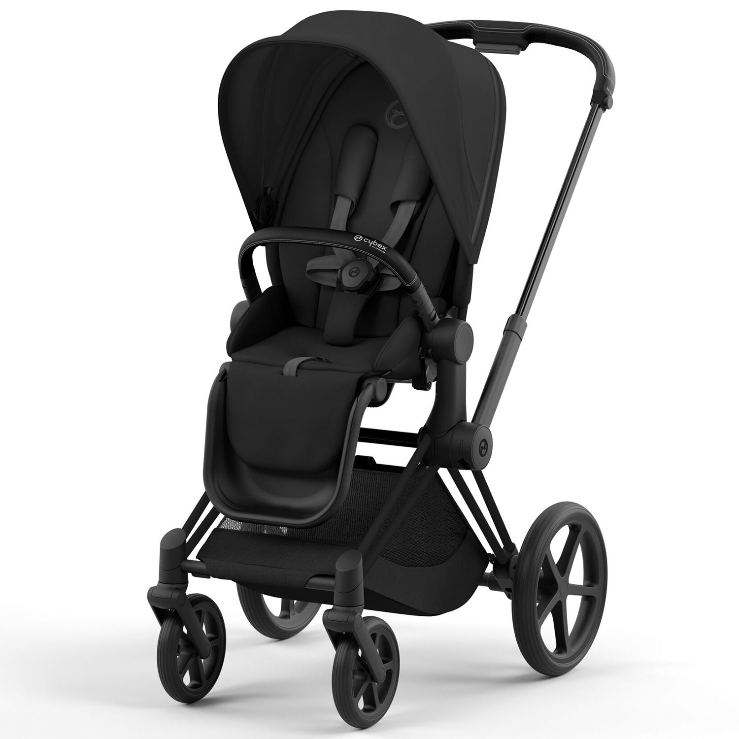 Cybex Wandelwagen Priam Frame+Seat Matt Black-Sepia Black