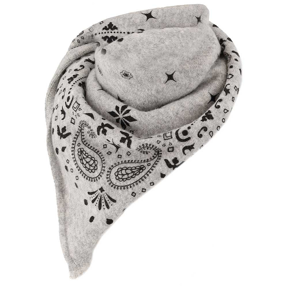 Sarlini Sjaal Dames Knit Light Grey Melange One Size