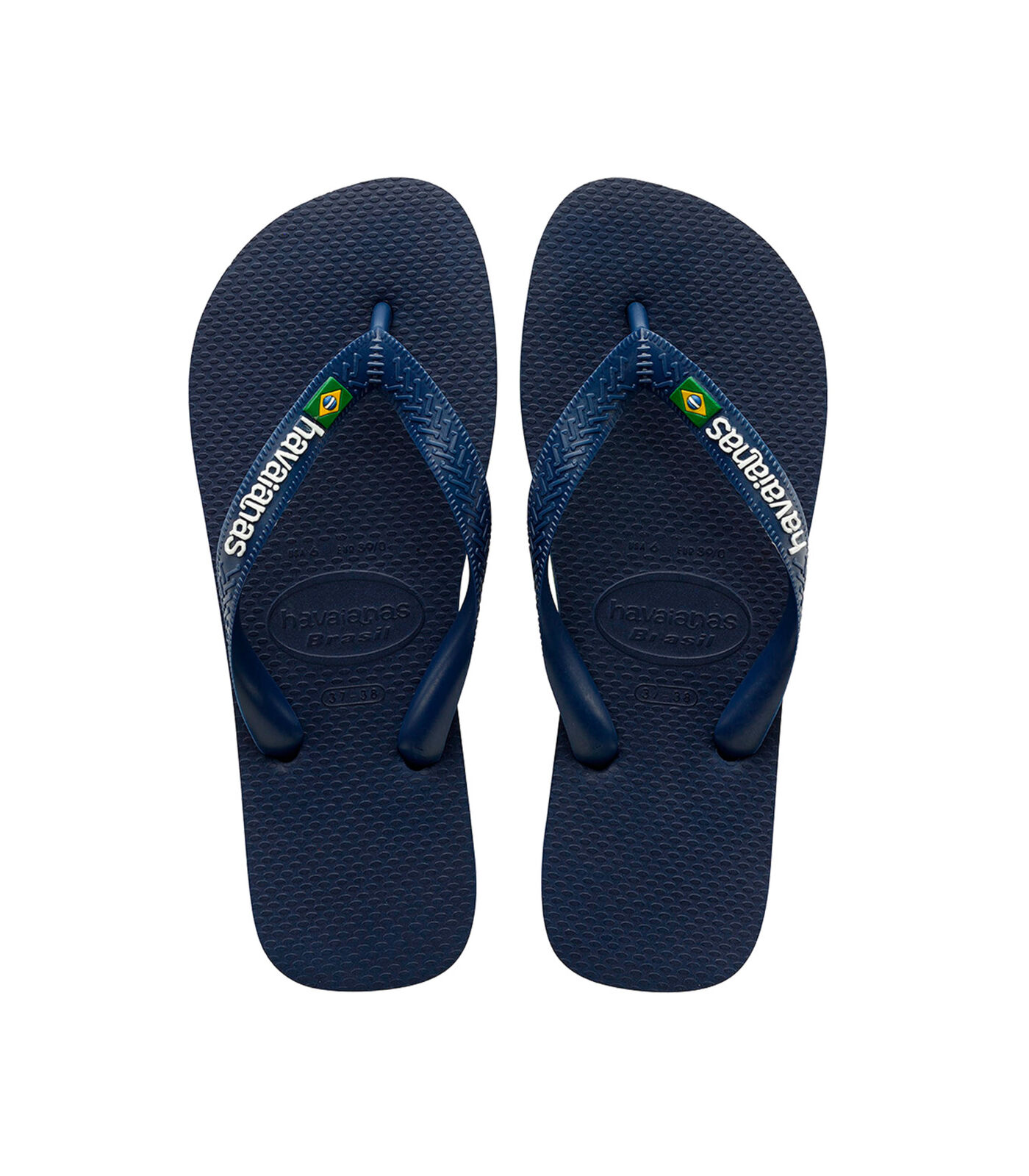 Havaianas Flip Flop Unisex Brasil Navy Blue - MAAT 33/34