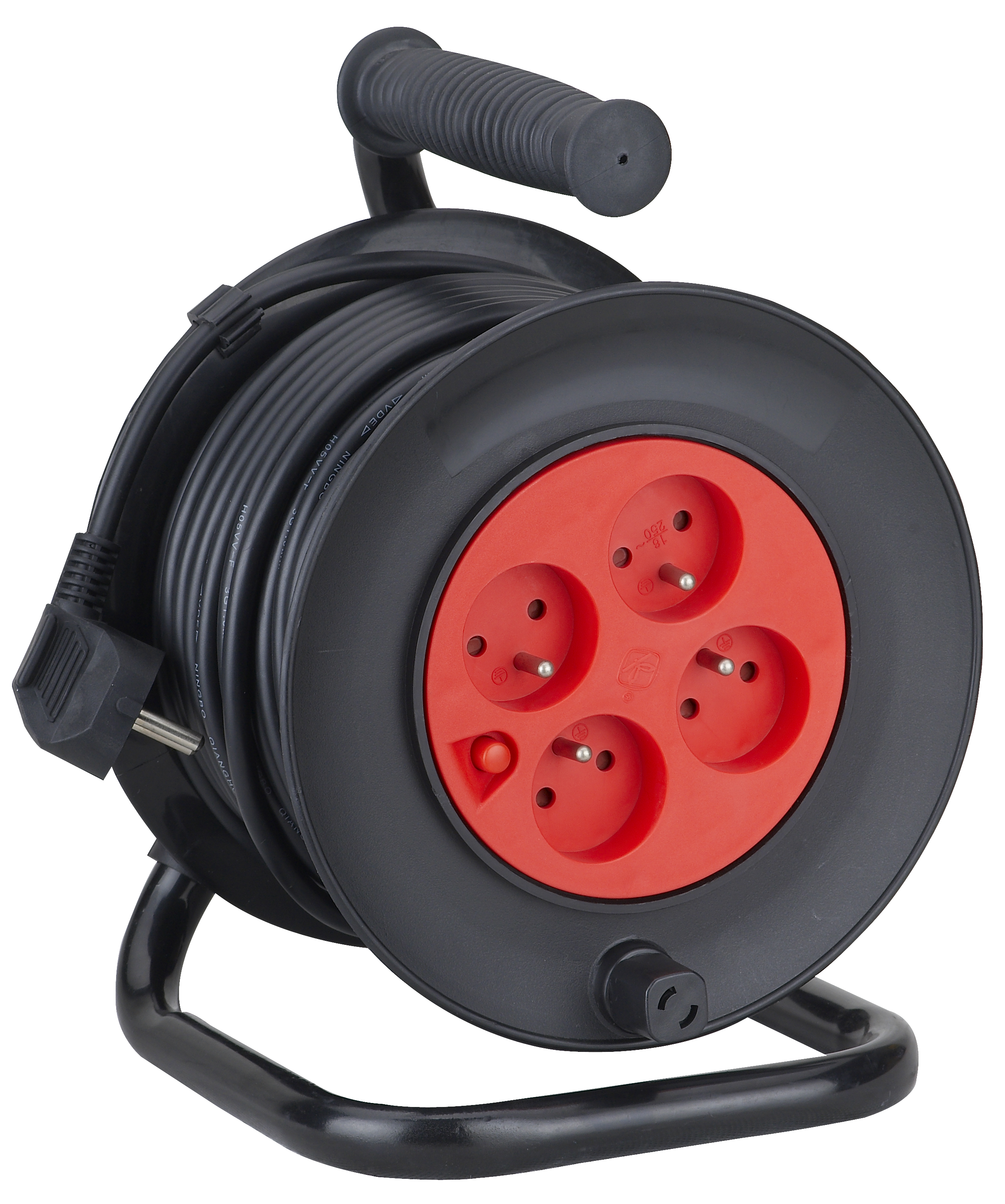 Rainbow Kabelhaspel 25 m 3G1.5 4 Stopcontacten en Thermoveiligheid
