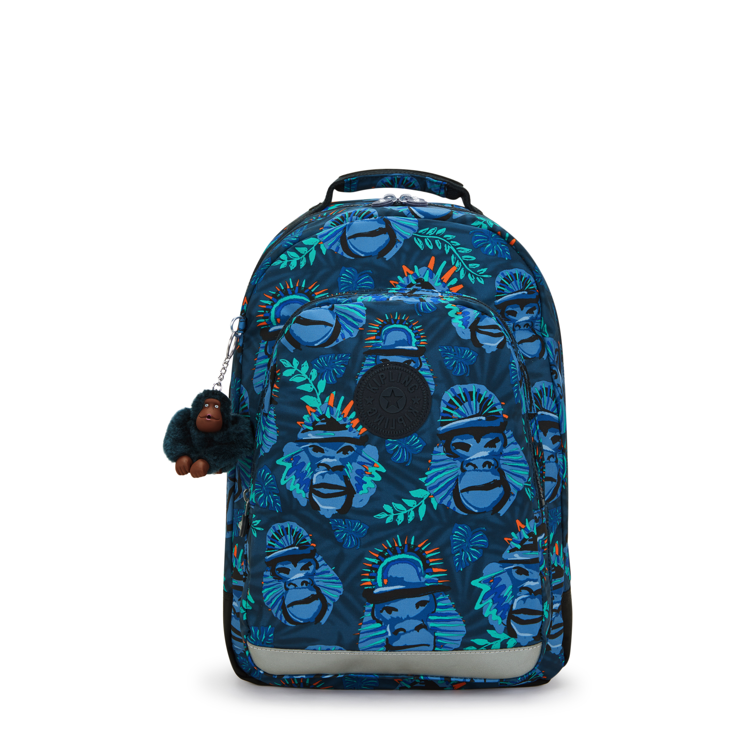Kipling Rugzak Class Room 28l Blue Monkey Fun 43x24x29 cm