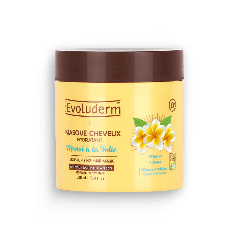 Evoluderm Haarmasker Monoi Folie 500 ml
