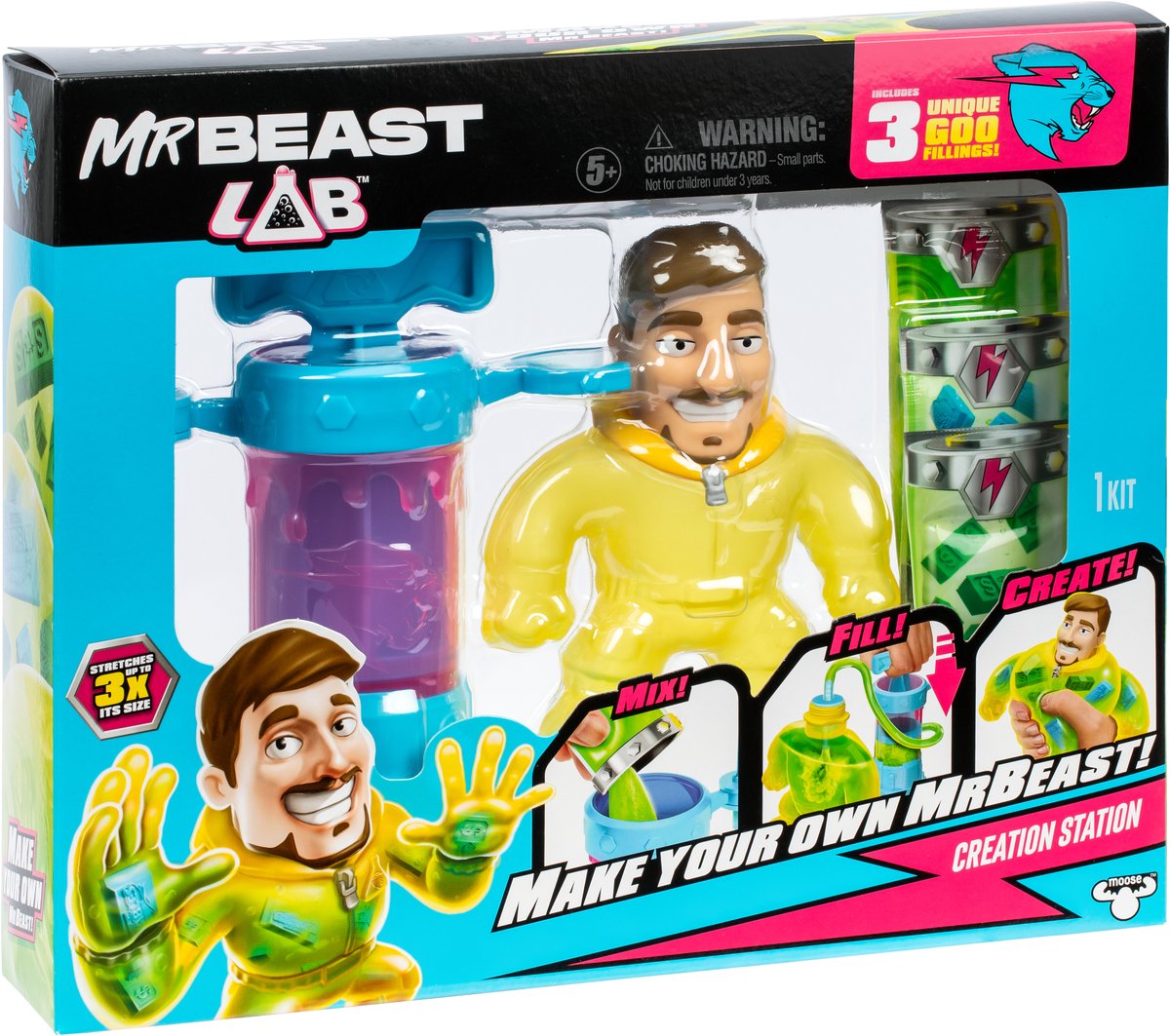 Mr Beast Lab Creation Station, maak jou eigen Mr Beast