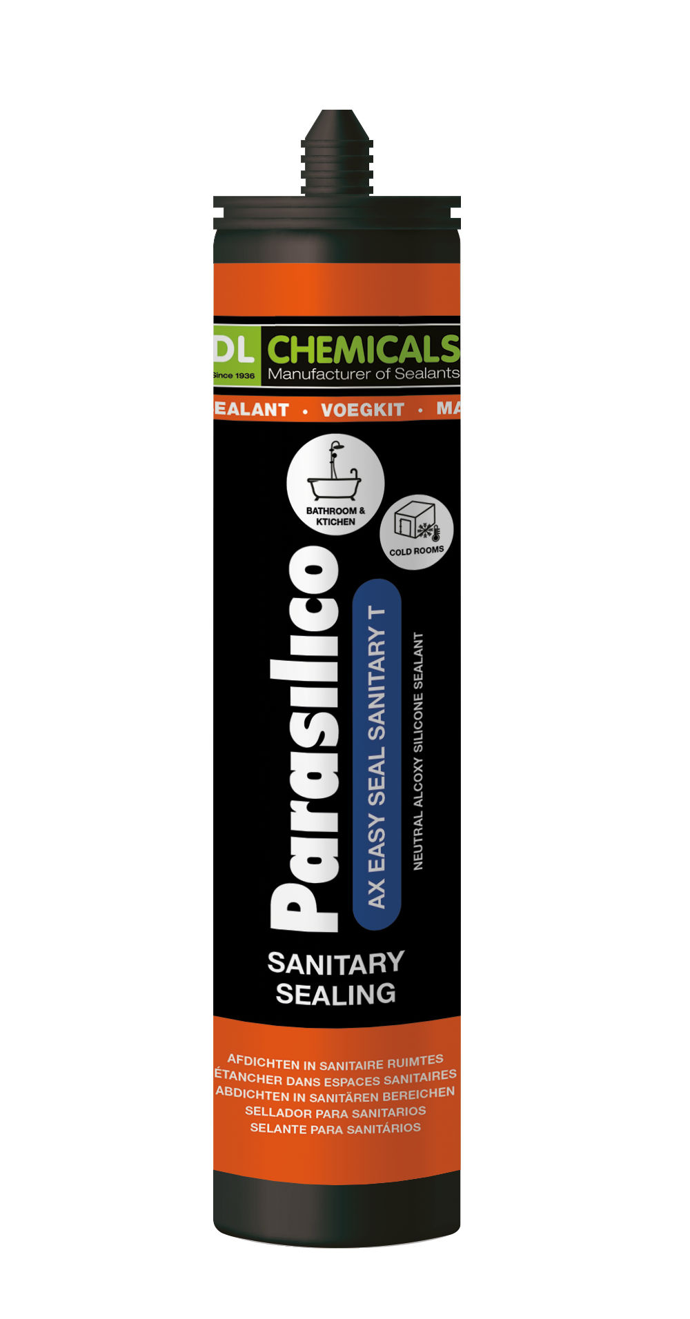Parasilico AX Easy Seal Sanitary T 300 ml Transparant
