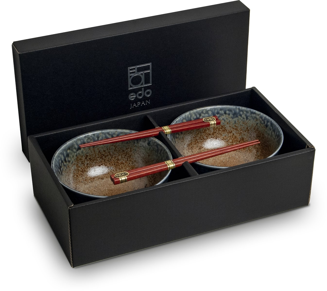 Edo Japan Poke Bowl Set Ki Bowls 17cm & Chopsticks