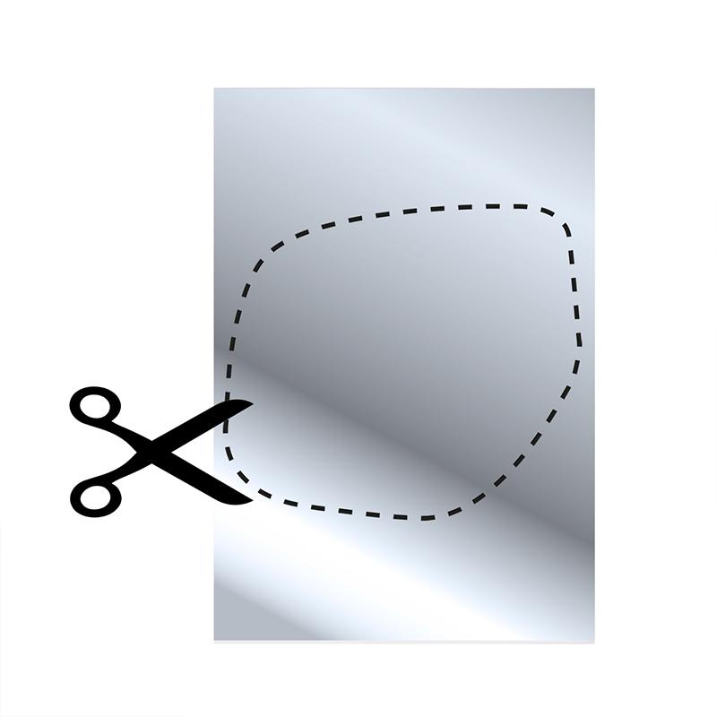 Knipspiegel L 253x178mm