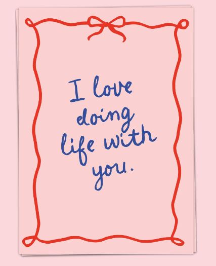 Wenskaart Doing Life (Ribbon)