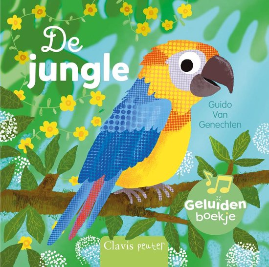 De Jungle - Geluidenboekje  - Guido Van Genechten  1+