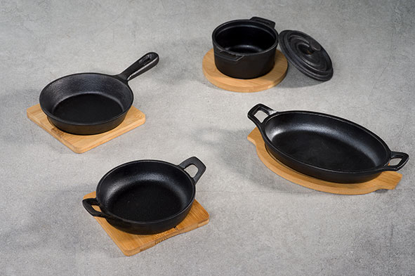 Cosy & Trendy serveerplank bamboe 31 x 15 cm met 3x luxe hapjes/saus