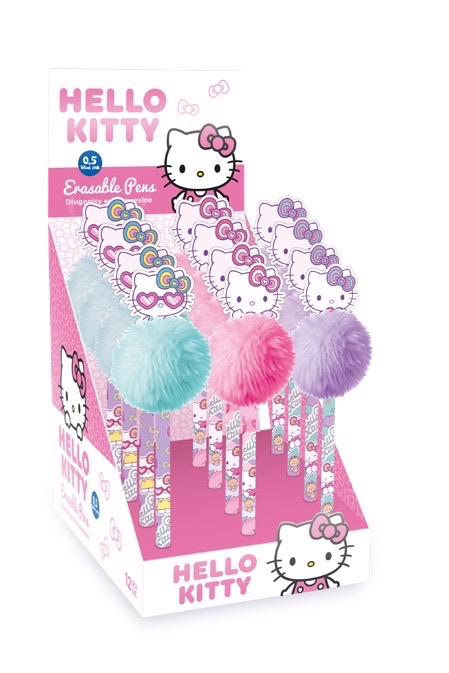 Hello Kitty Uitwisbare Balpen Pom-Pom assorti - prijs per stuk