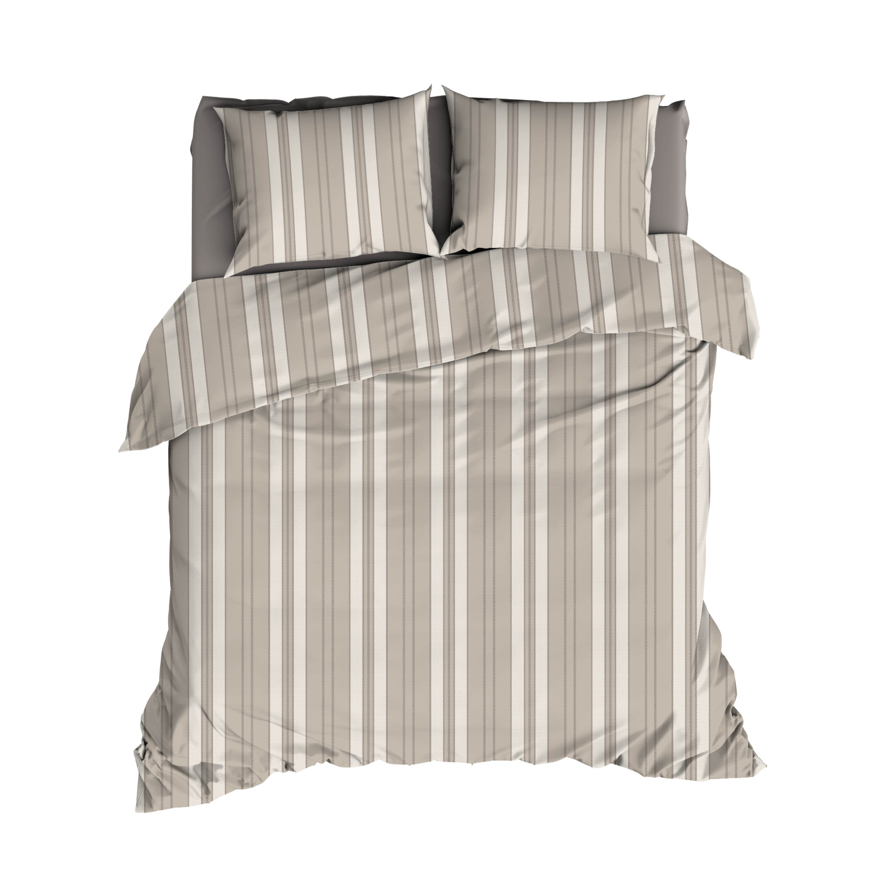 Romanette Dekbedovertrekset Florian 240x200-220 cm Katoen Beige