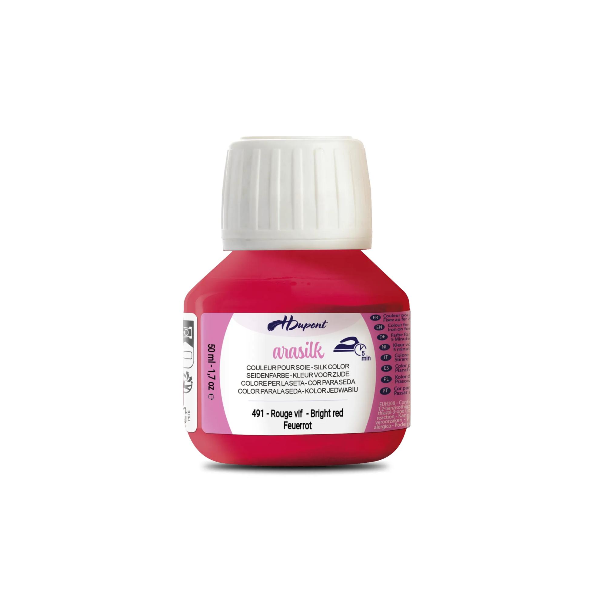 H Dupont Zijdeverf Arasilk Vuurrood 50 ml