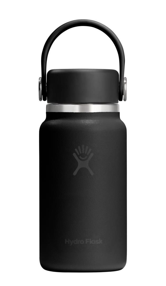 Hydro Flask Isoleerfles Micro Hydro Black 200ml - RVS - Dubbelwandig - 5.5x13.5 cm