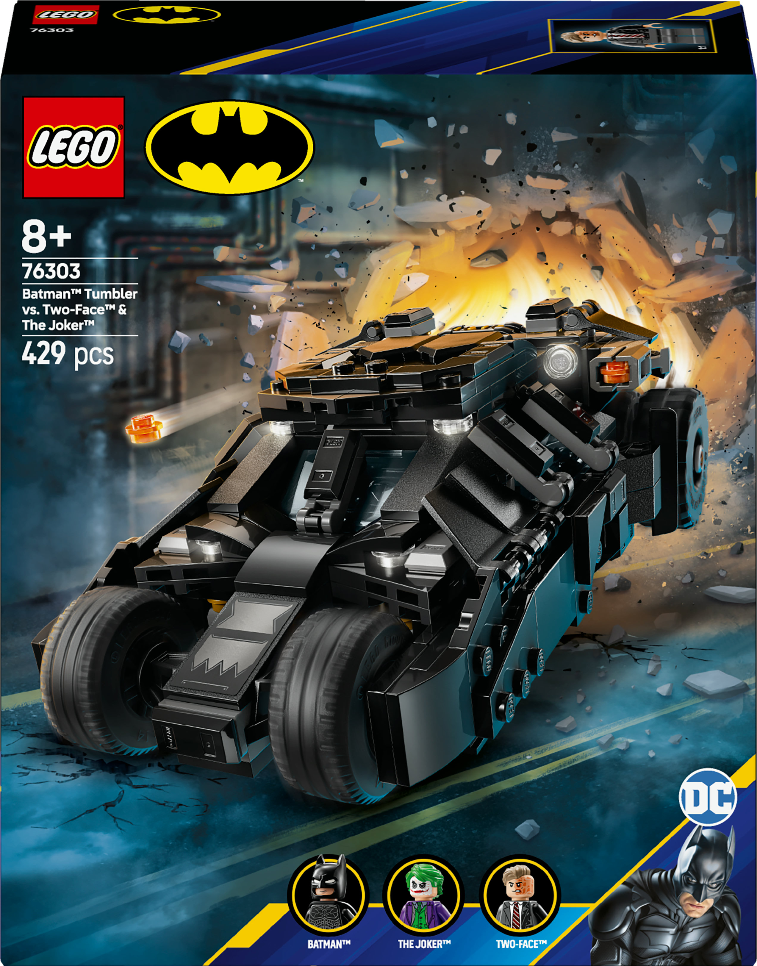 LEGO Super Heroes 76303 Batman Tumbler vs. TWo-Face en The Joker
