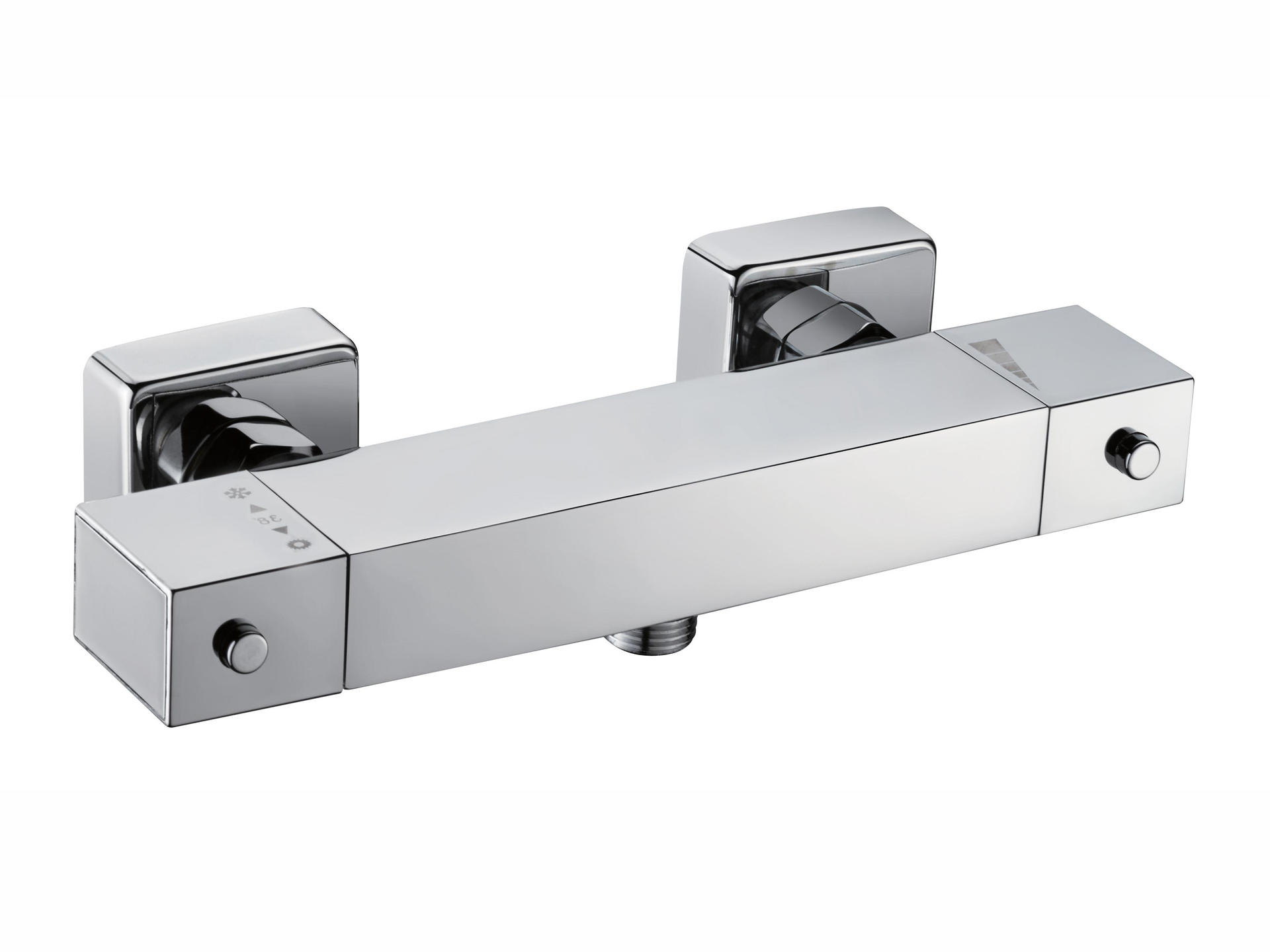 Aquatrends Padova Douchekraan Naakt Chroom - Thermostatisch