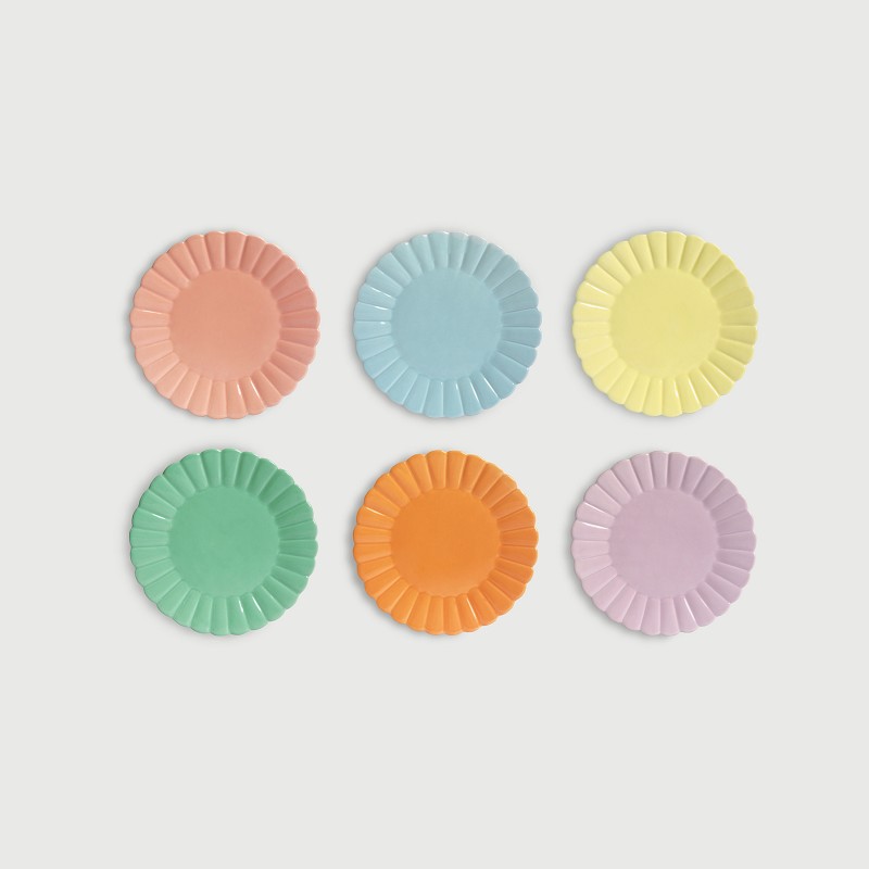 Klevering / bord / scallop large / peach